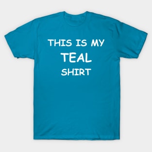 This is my TEAL shirt T-Shirt